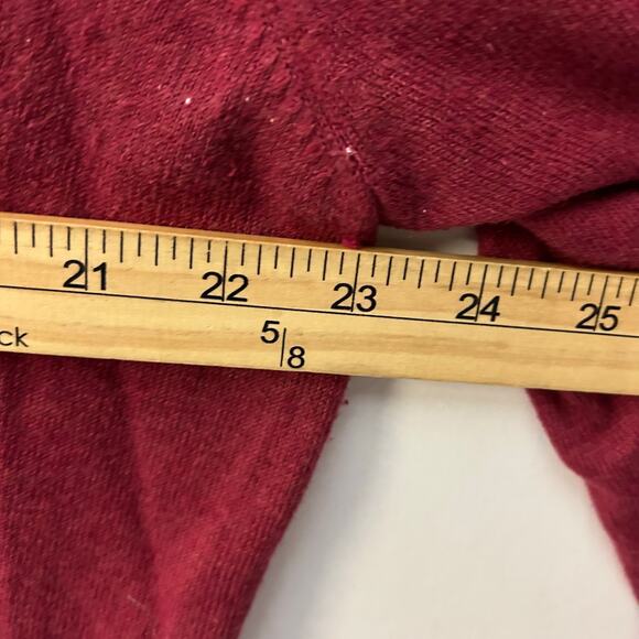 Vintage Eddie Bauer Fall Themed Red Button Up Cardigan Sweater Womans XXL - Picture 4 of 6